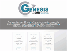 Tablet Screenshot of designbygenesis.com